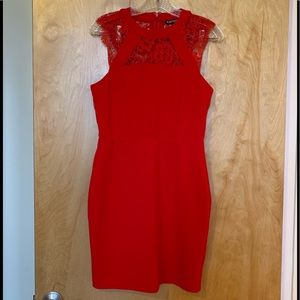 Express red dress